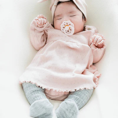 Merino Wool Cable Tights | BABY + CHILD | Light Grey