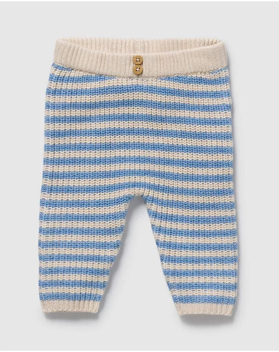 Frosted Blue Stripe Leggings