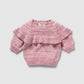 Rhubarb & Cream Ruffle Jumper