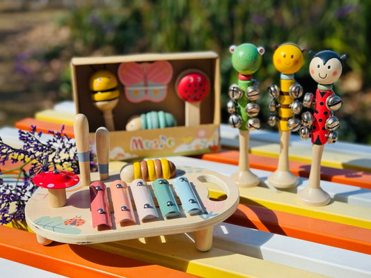 Wooden Happy Spring Musical Table