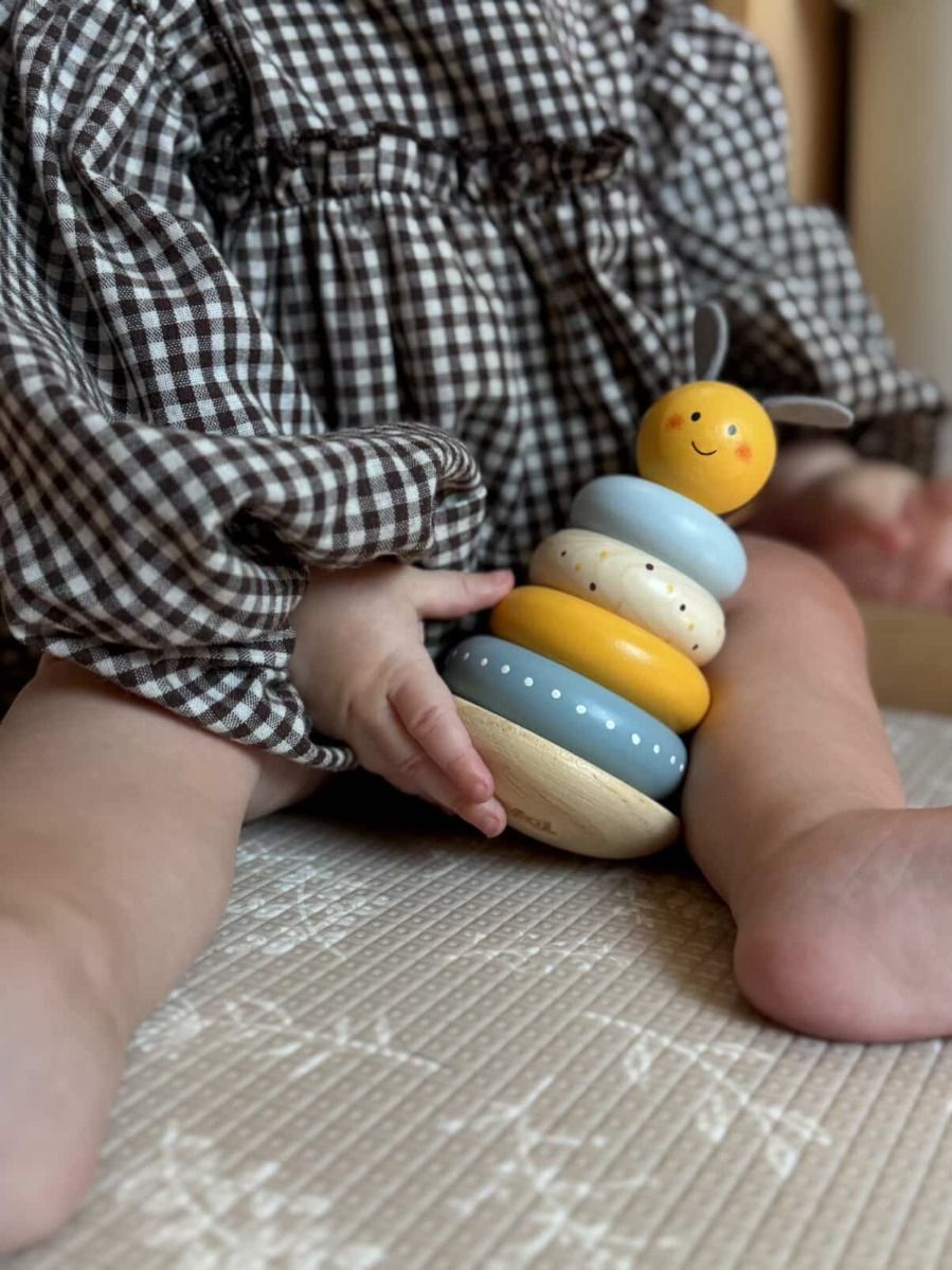 Wooden Bee Stacking Toy