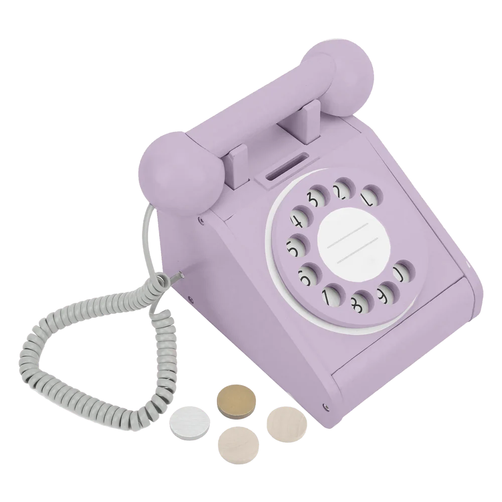 Wooden Rotary Telephone