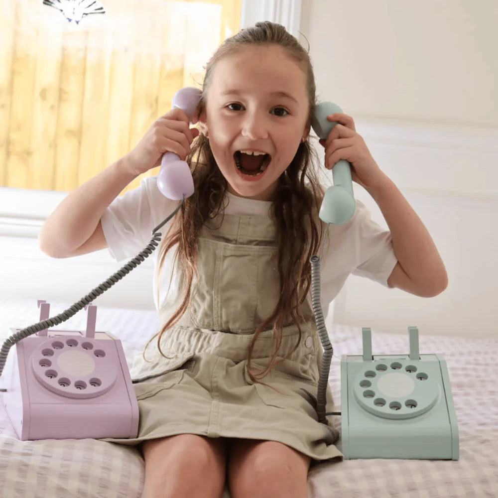 Wooden Rotary Telephone