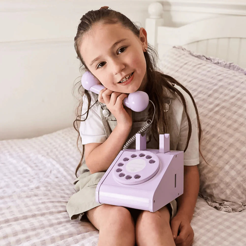 Wooden Rotary Telephone