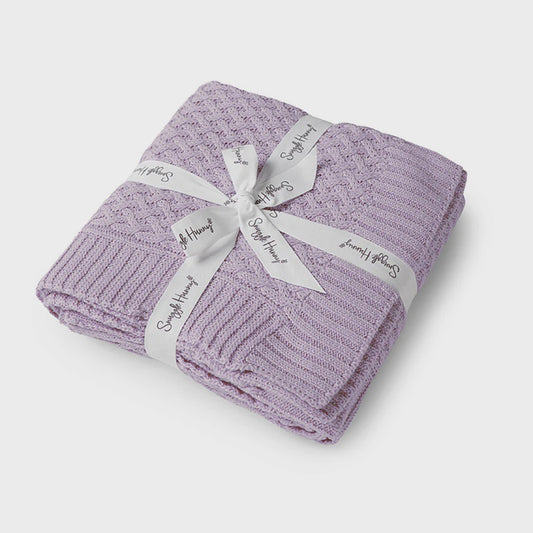Lavender - Diamond Knit Blanket