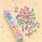 DIY Test Tube Necklace Kit - Pastel Rainbow Letter