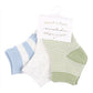 3 PK SOCKS - BLUES & GREENS