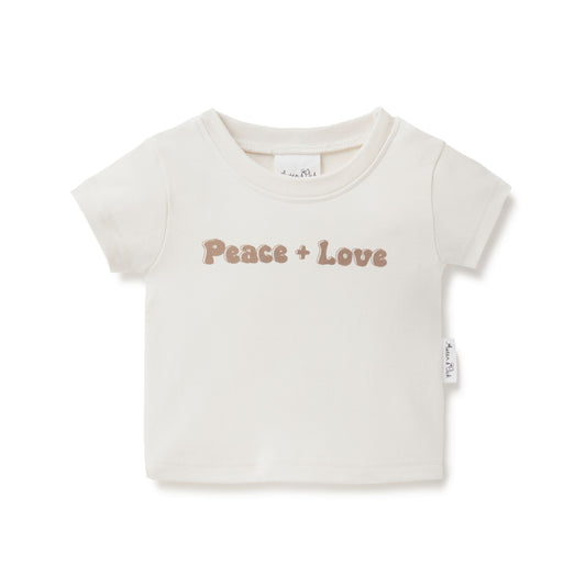 Peace + Love Print Tee