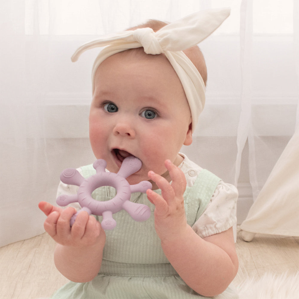 Silicone Splash Teethers | Dusty Mauve