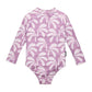 LONG SLEEVE SWIMSUIT Lilac Palms