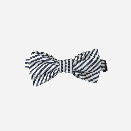 Boys Bow Tie - Navy Pinstripe