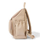 Dimple Faux Leather Nappy Backpack - Oat
