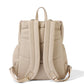 Dimple Faux Leather Nappy Backpack - Oat