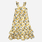 Girls Maxi Dress - Lemon Floral