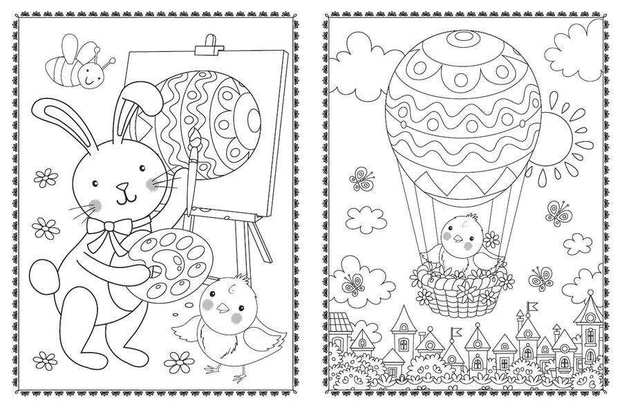 Easter Fun Puffy Sticker Colouring Book