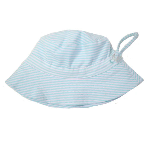 Striped sun hat mint/white