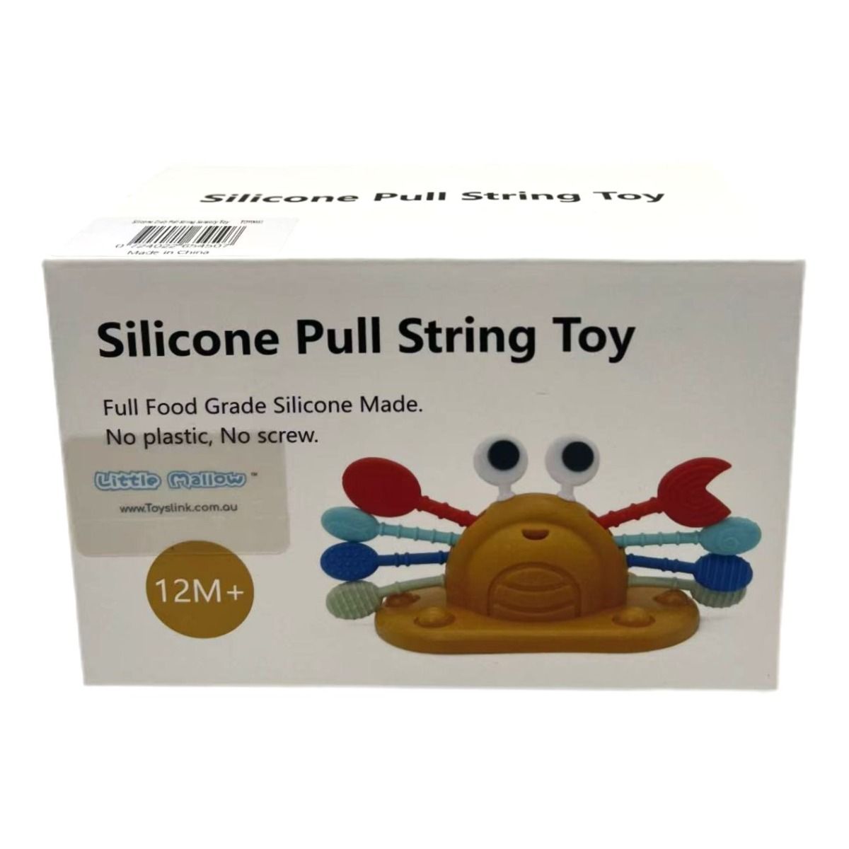 Silicone Pull String Crab