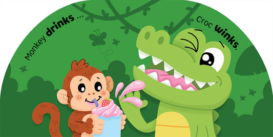 Crocodile Felt shape book