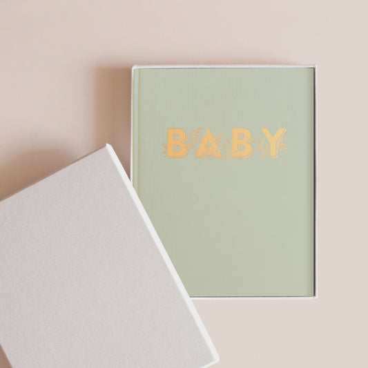Baby Book Pistachio Boxed
