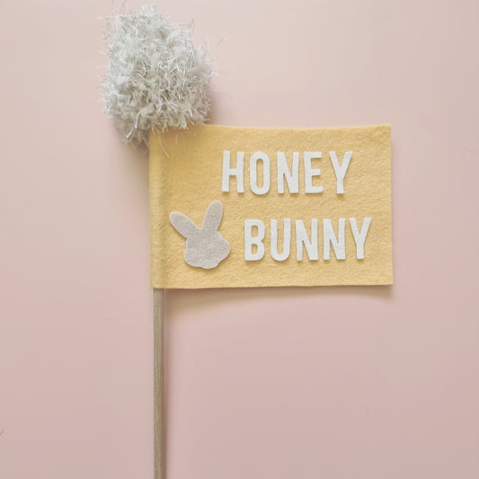 Honey Bunny Purple Flag Wand
