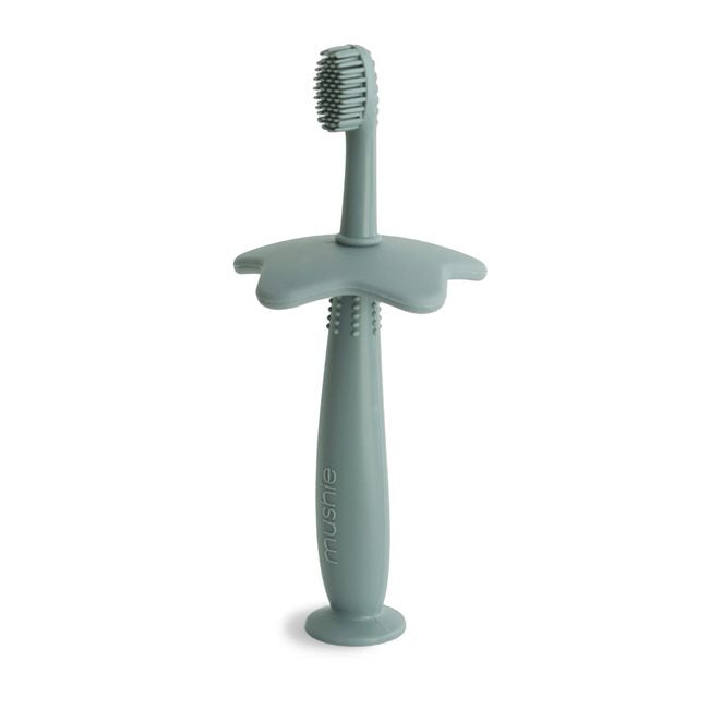 Silicone Training Toothbrush - Cambridge Blue (Sage)
