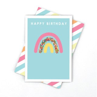 Freckle Rainbow Birthday Card