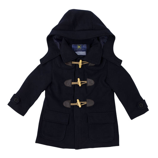 Classic Boy Overcoat Navy