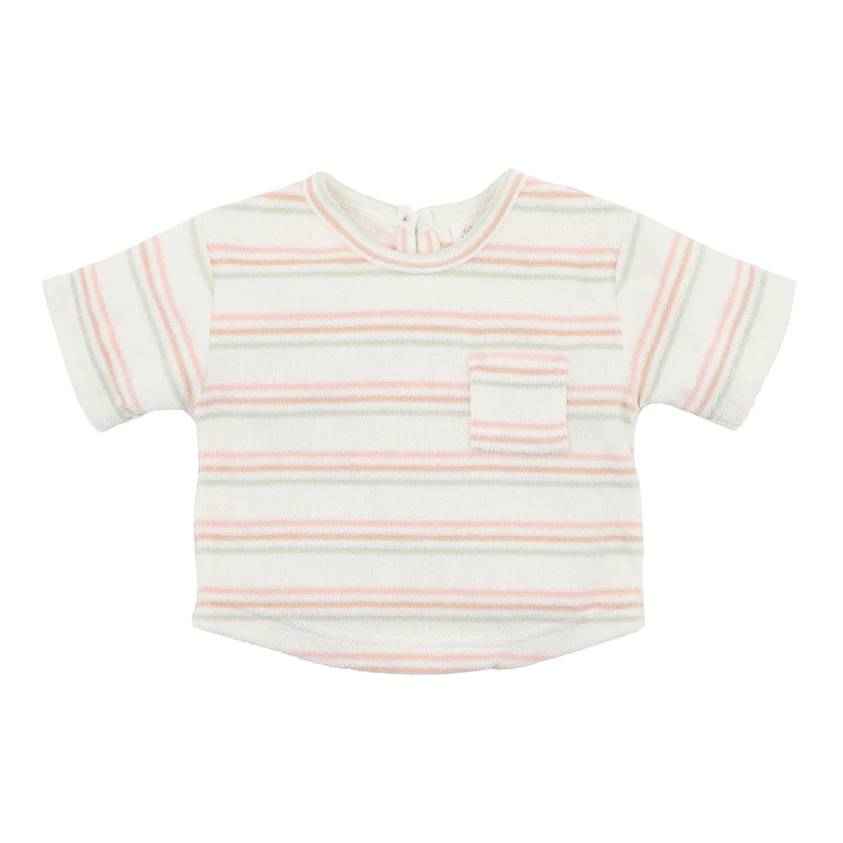 STRIPE TERRY LONG SLEEVE TEE