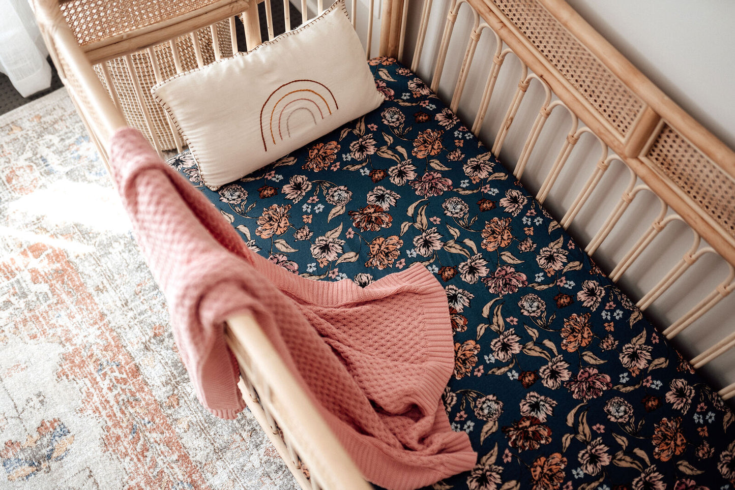 Rosa | Diamond Knit Blanket