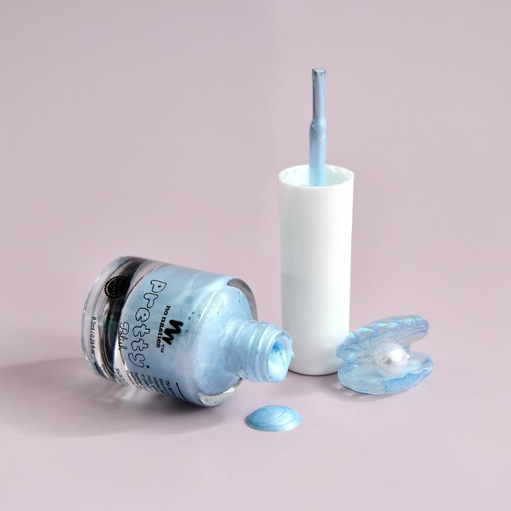 No Nasties | Water Based, Peelable Nail Polish for Kids - Mermaid Blue