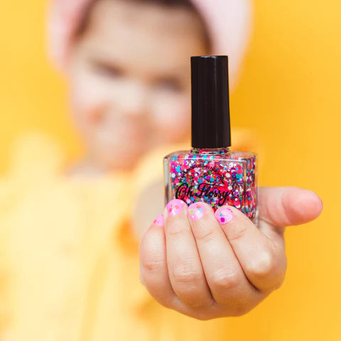 Oh Flossy Nail Polish - Courageous Multi Coloured Glitter
