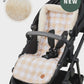 Cozy Fleece Pram Liner - Beige Gingham